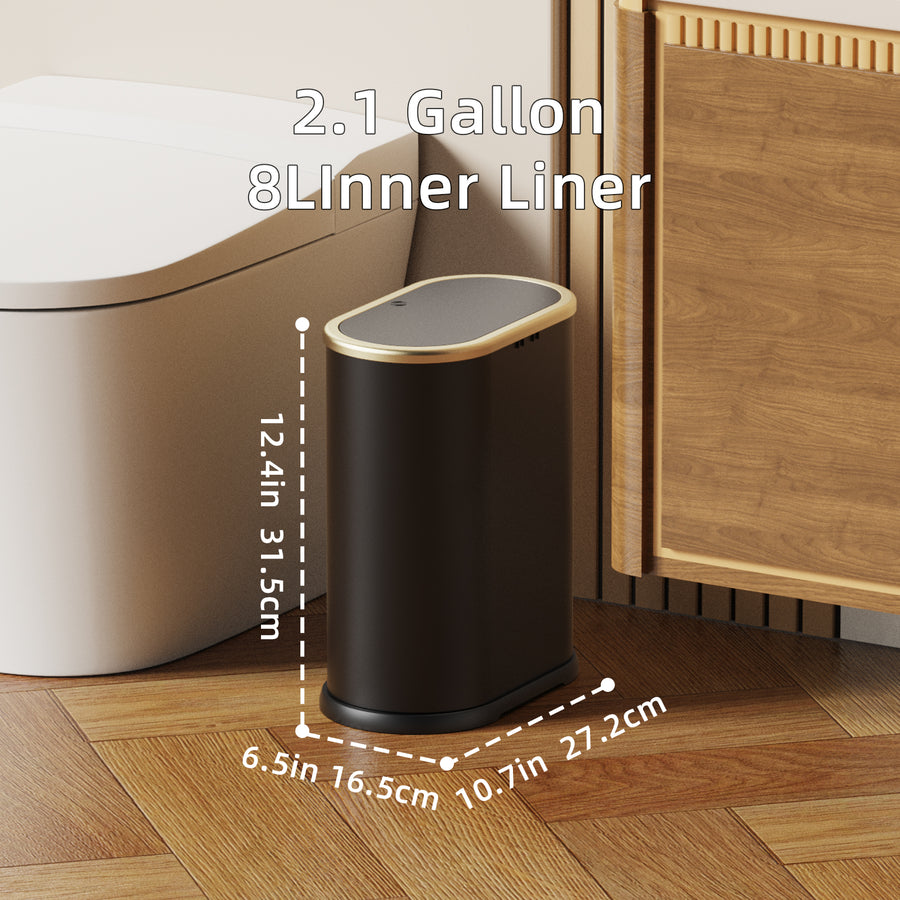F7 8L Press-Top Trash Can